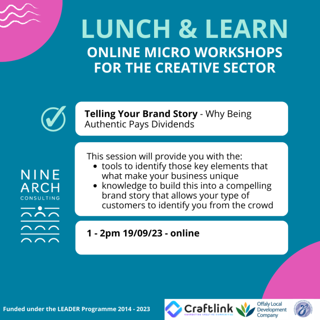 Lunch &#038; Learn &#8211;  Telling Your Brand Story &#8211; Why Being Authentic Pays Dividends
