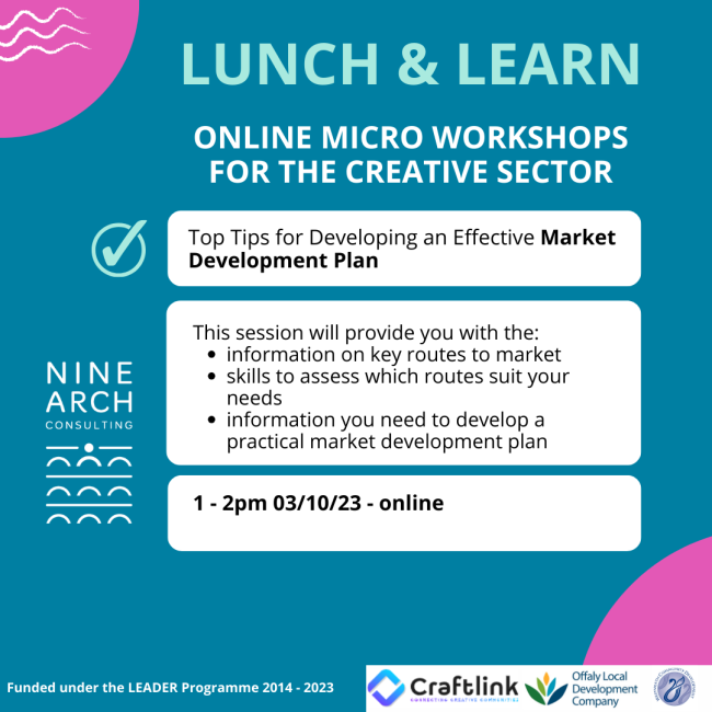 Lunch &#038; Learn &#8211; Top Tips for Developing a Simple but Effective Market Development Plan